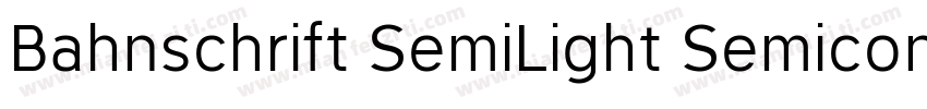 Bahnschrift SemiLight Semiconde字体转换